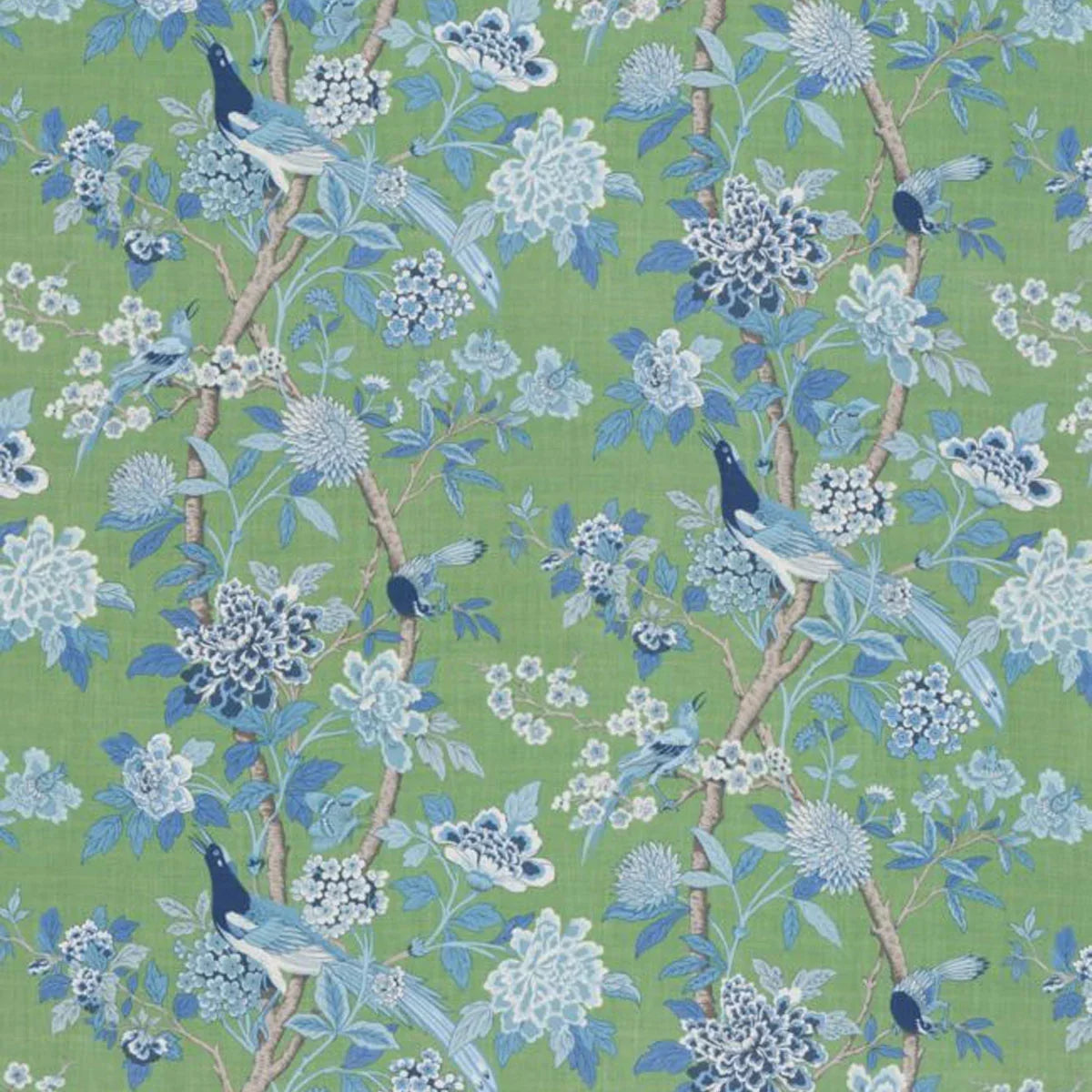 Hydrangea Bird Fabric - GP&J Baker
