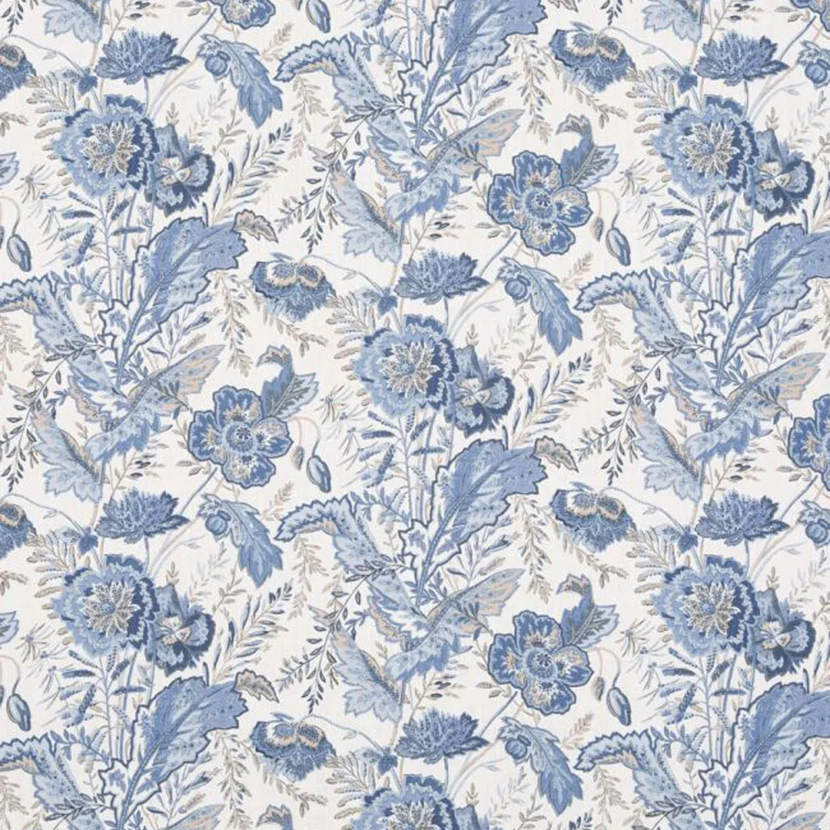Indienne Flower Fabric - GP&J Baker