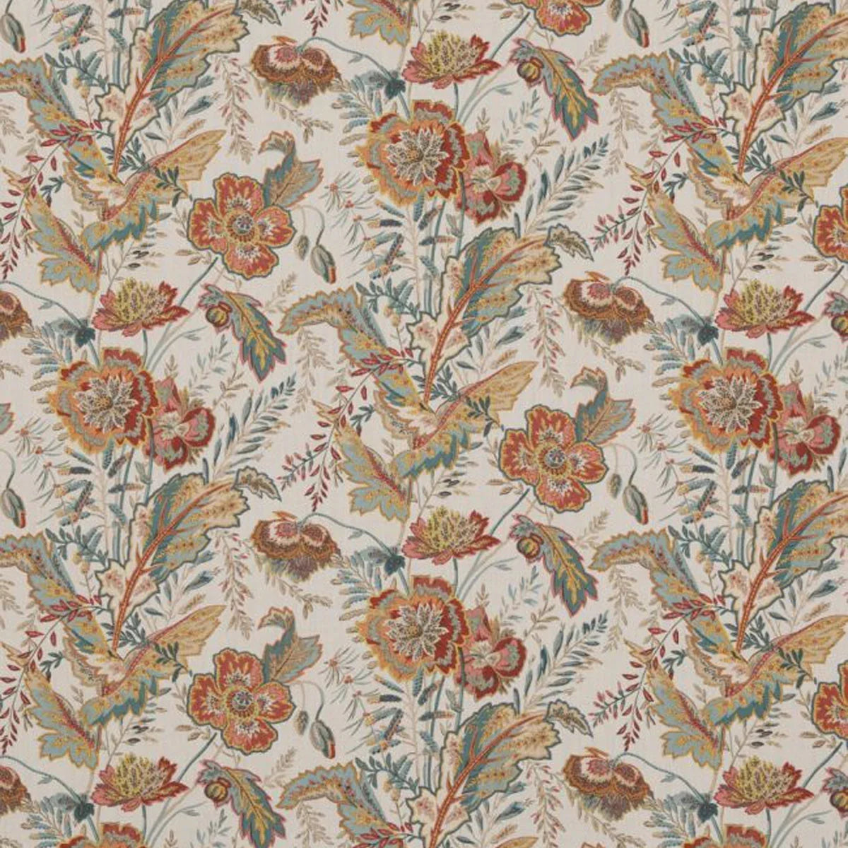 Indienne Flower Fabric - GP&J Baker