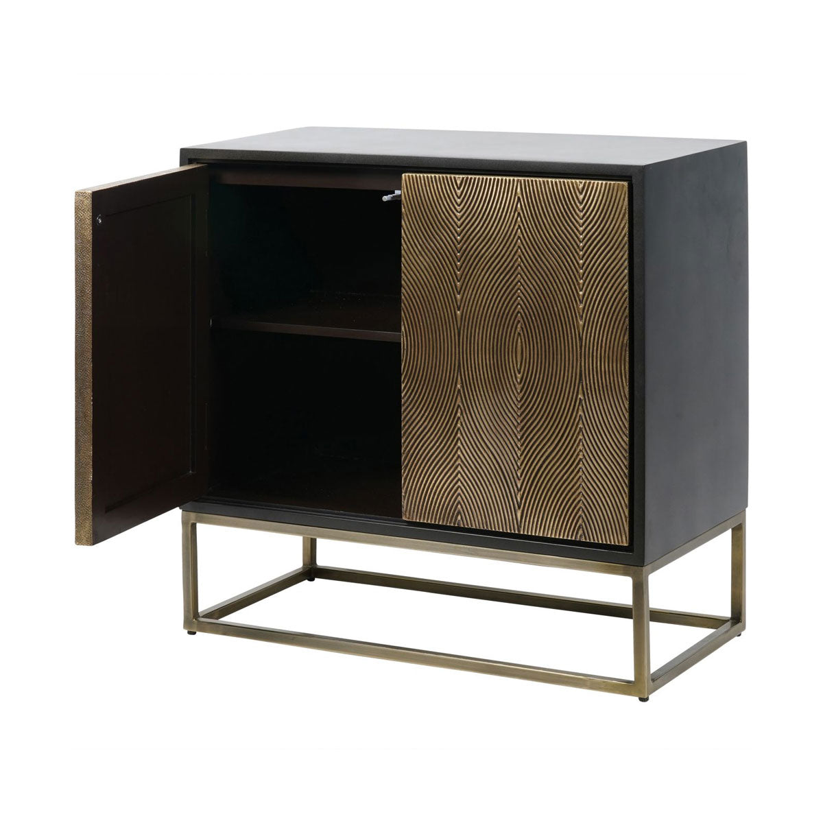Izabella Embossed Two Door Cabinet - Courthouse Furniture