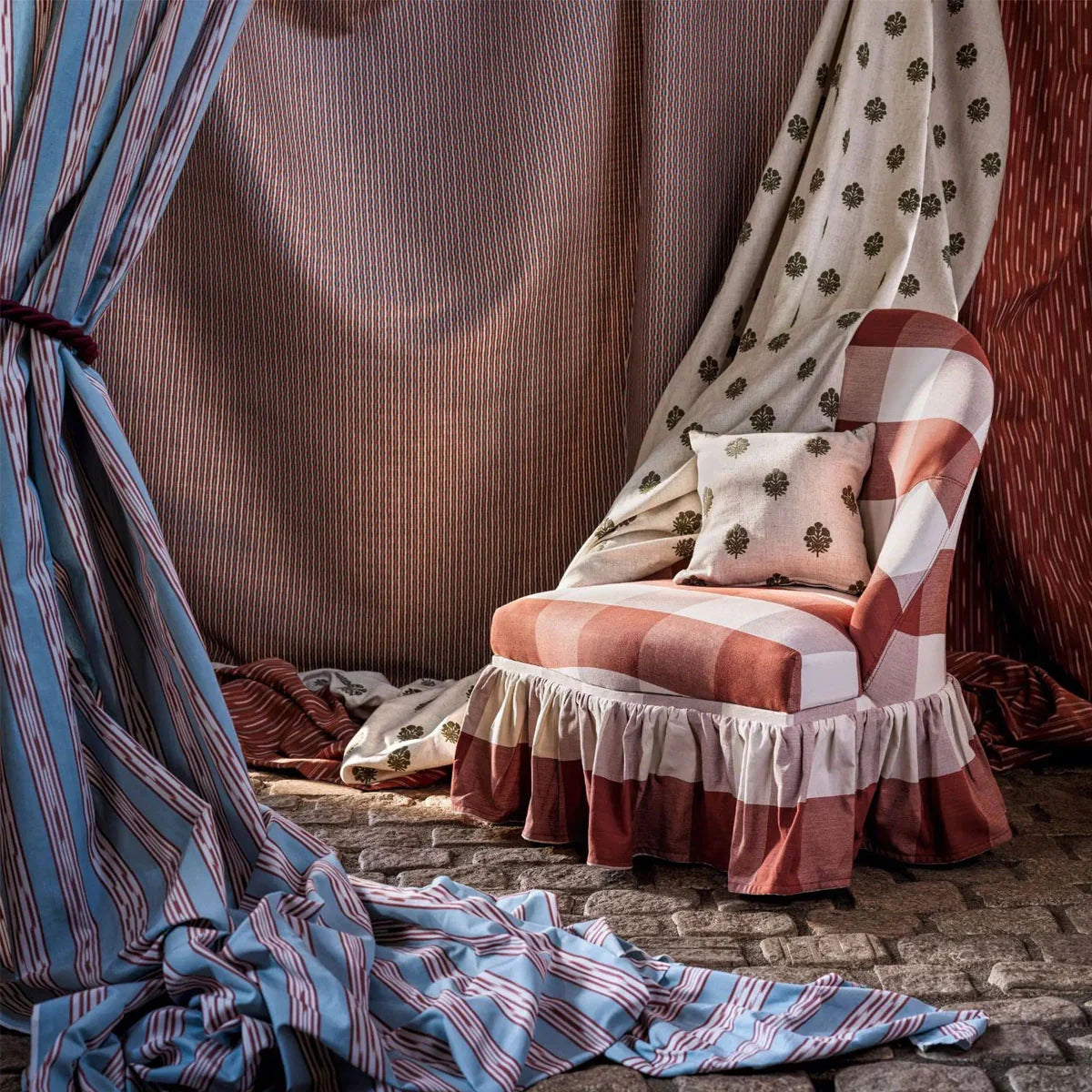 Jamandi Stripe Fabric - Sanderson