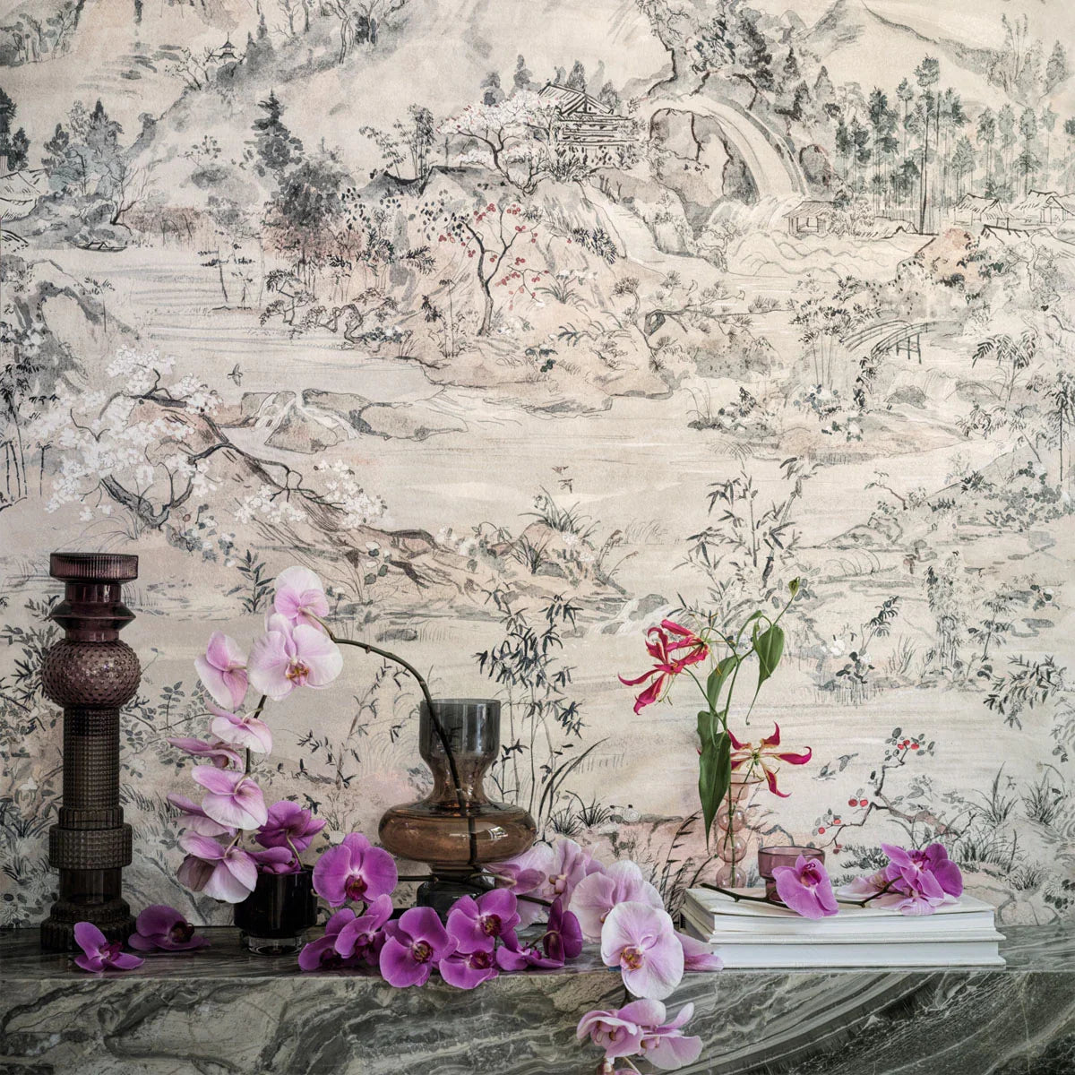 Japanese Chinoiserie Wallpaper - Cole & Son