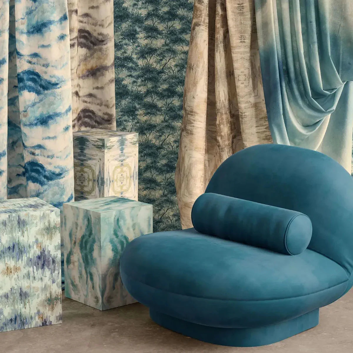 Kalia Fabric - Clarke & Clarke