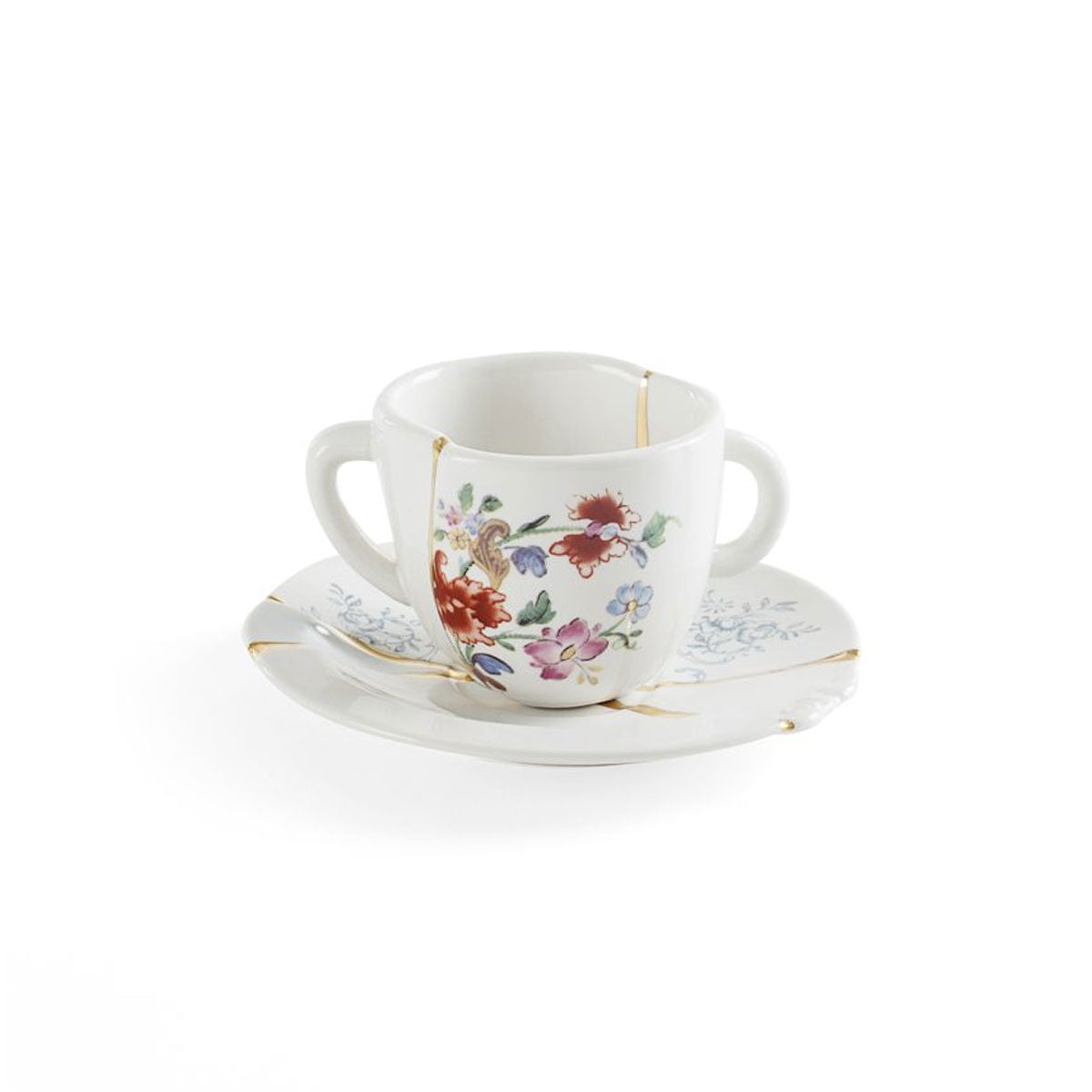 Kintsugi Coffee Cup With Saucer - Seletti