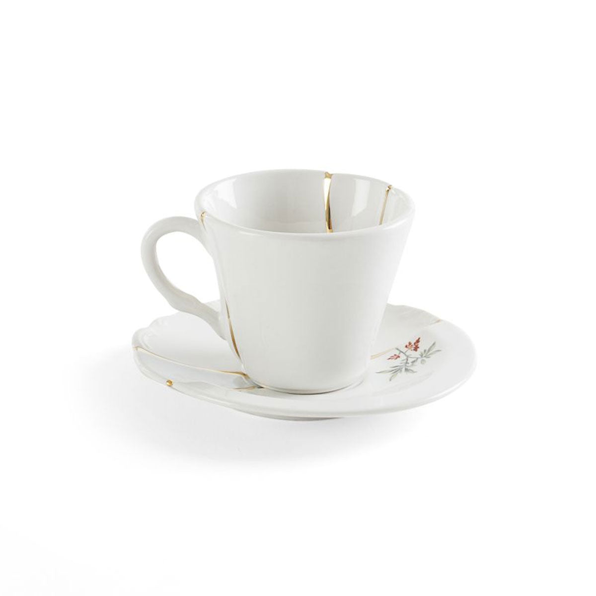 Kintsugi Coffee Cup With Saucer - Seletti