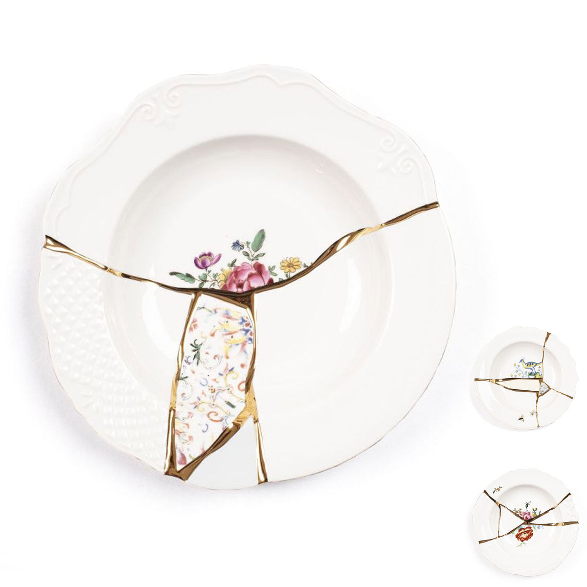 Kintsugi Soup Plate - Seletti