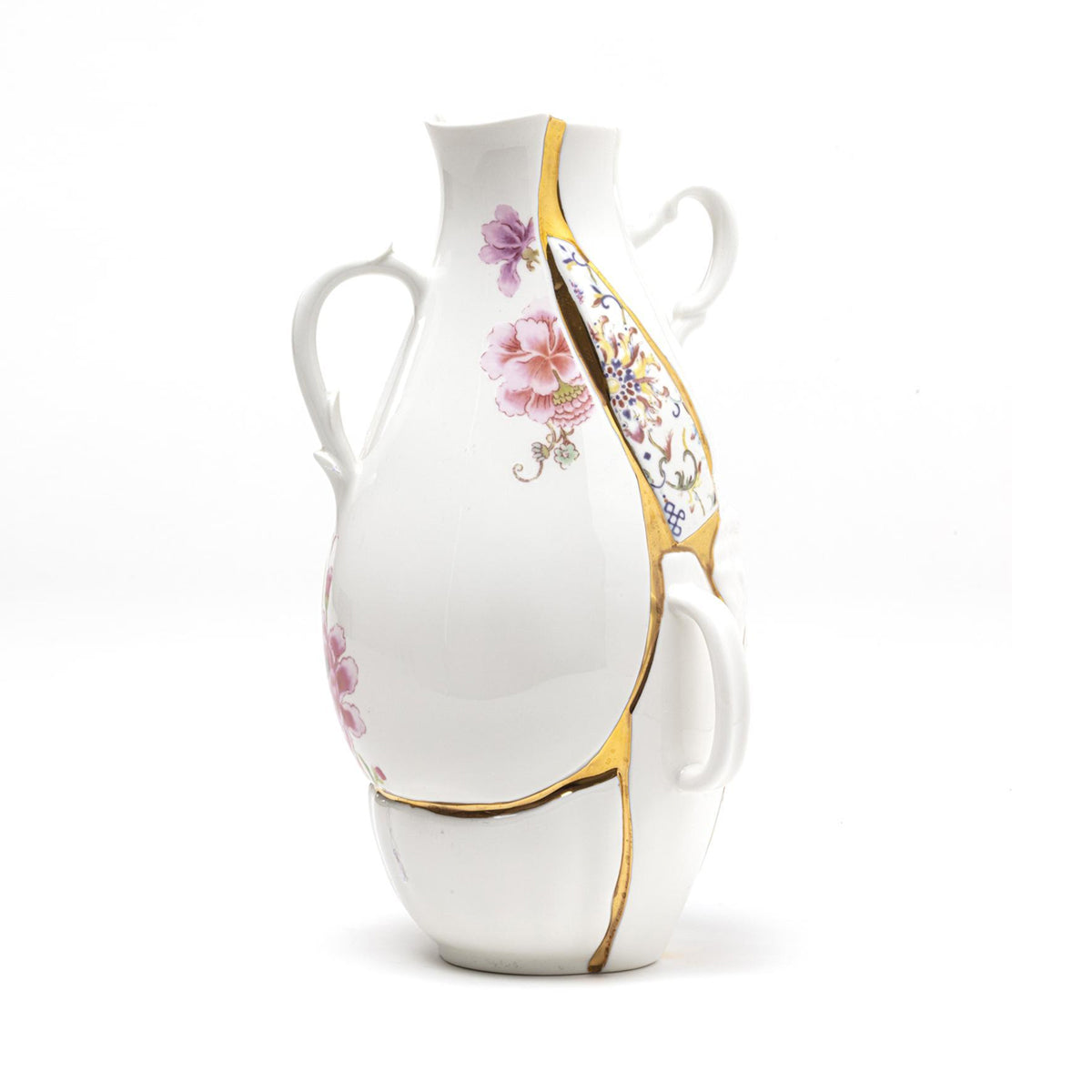 White Kintsugi Vase Big - Seletti