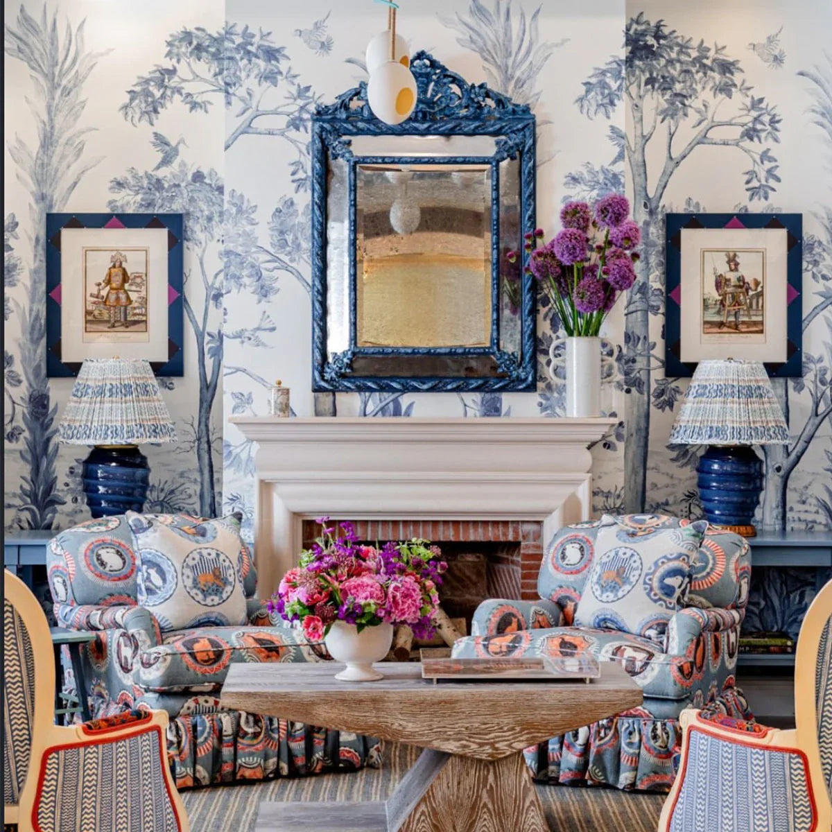 Robina's Dinner Party Fabric - GP&J Baker X Kit Kemp