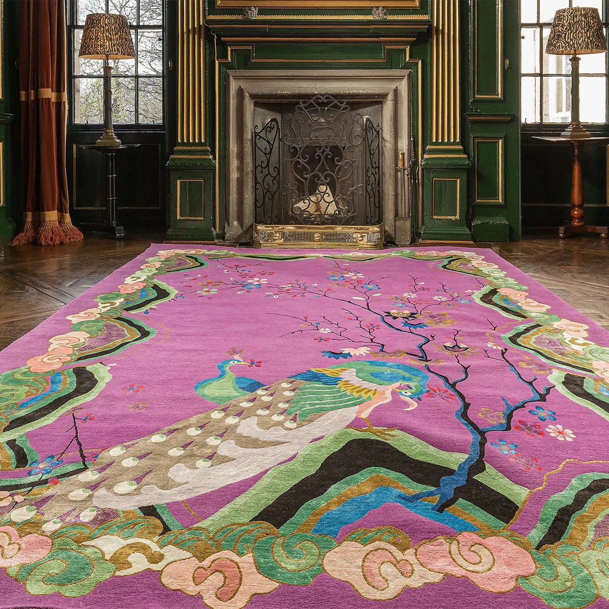 Kujaku Hand Knotted Rug - Wendy Morrison Design