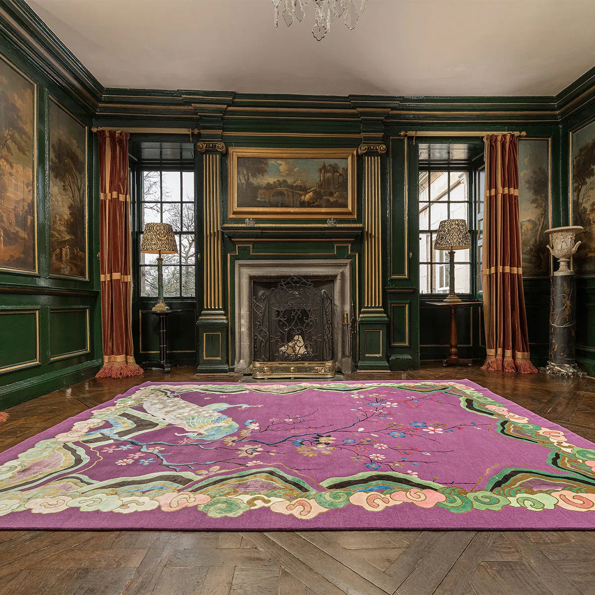 Kujaku Hand Knotted Rug - Wendy Morrison Design