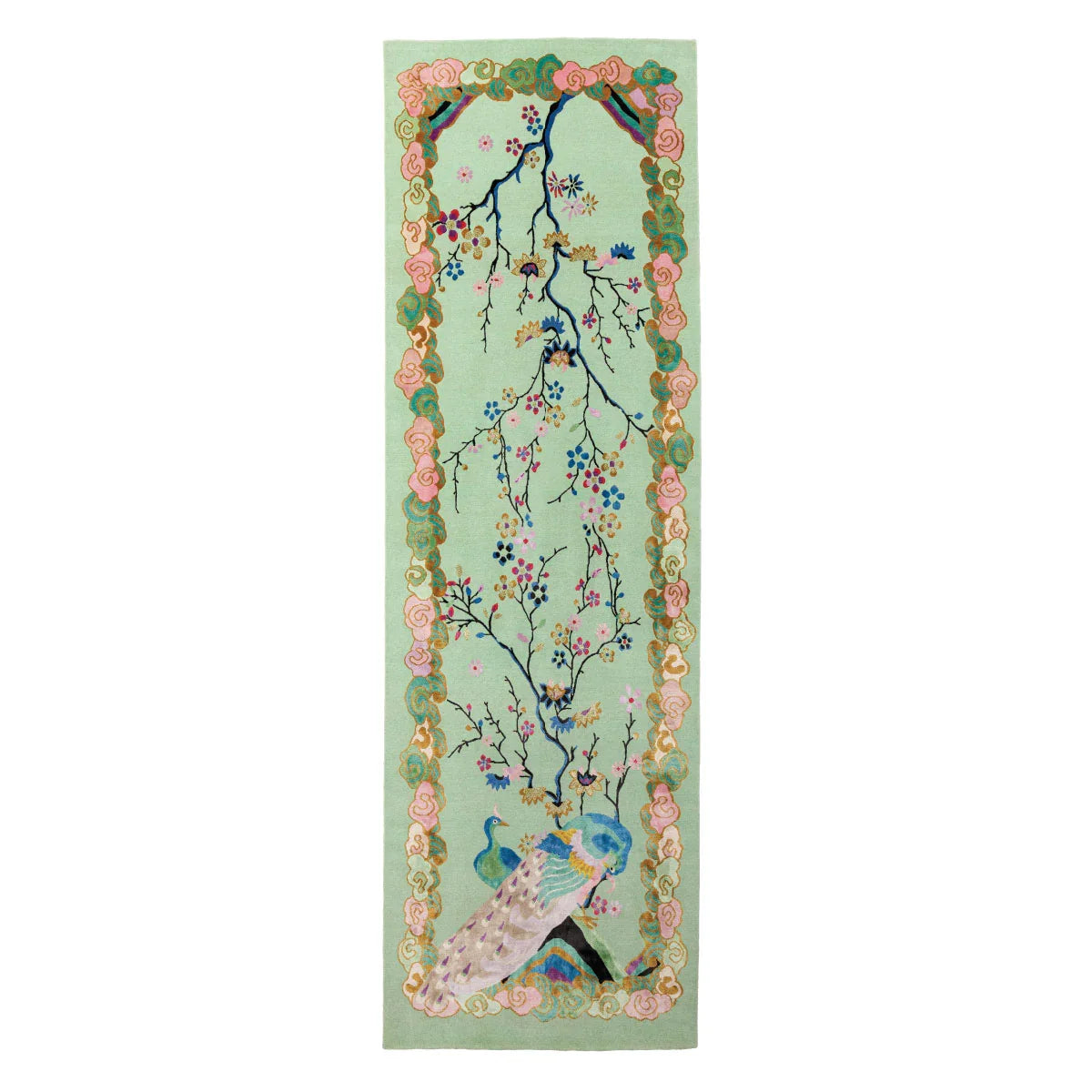 Kujaku Hand Knotted Runner - Wendy Morrison Design