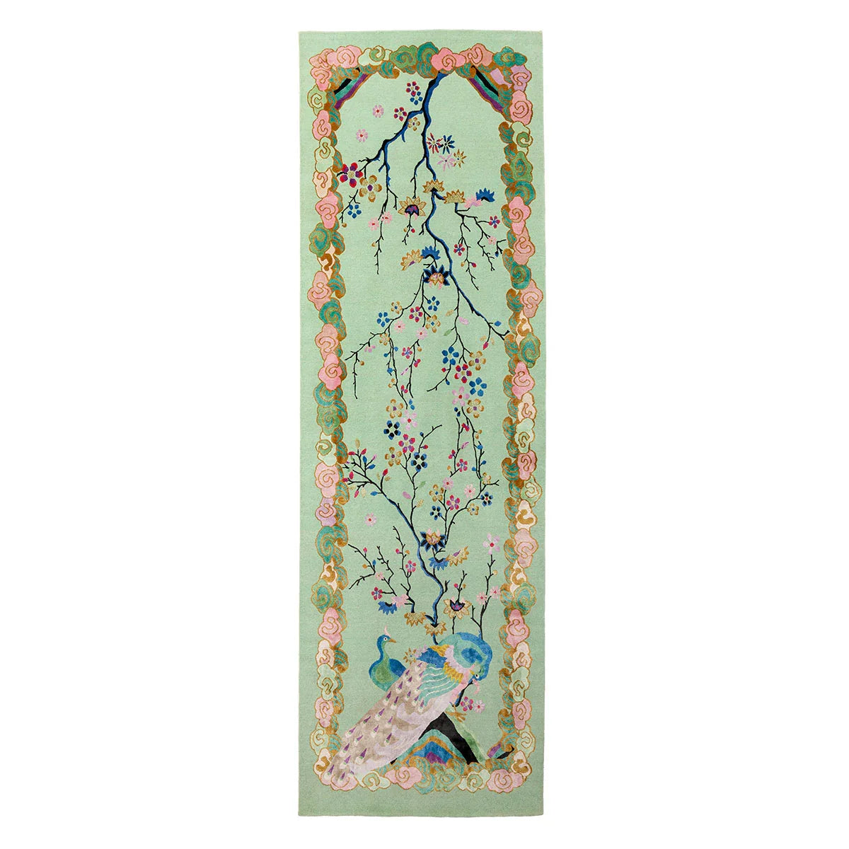 Kujaku Hand Knotted Runner - Wendy Morrison Design