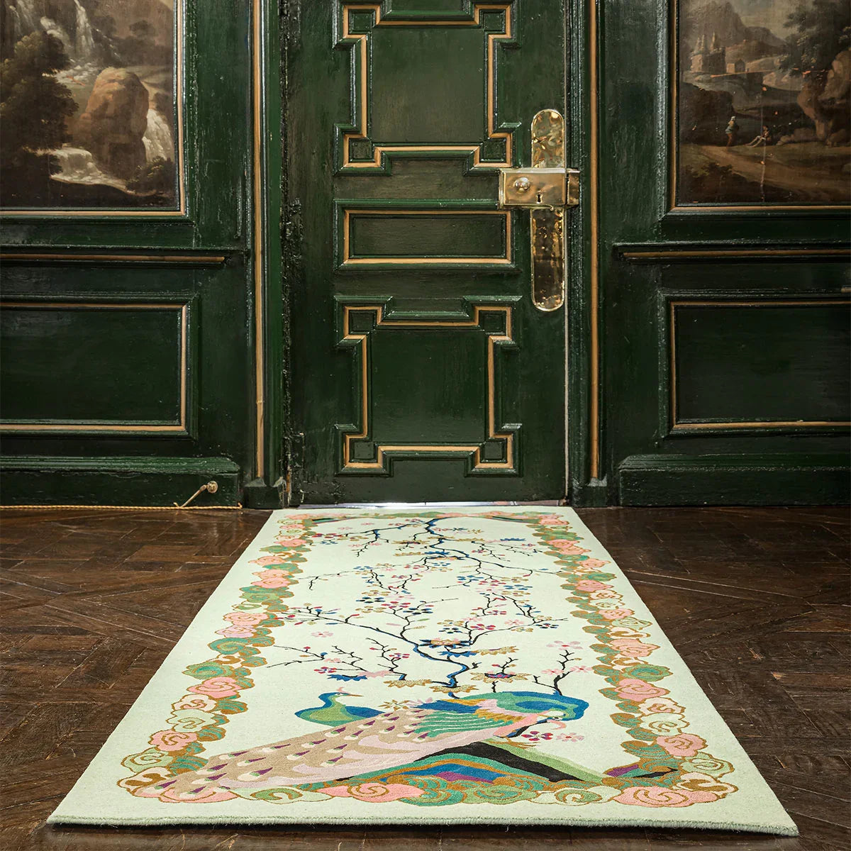 Kujaku Hand Knotted Runner - Wendy Morrison Design