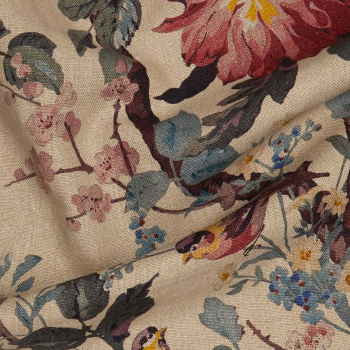 Lady Kristina Rose Linen Fabric - Liberty
