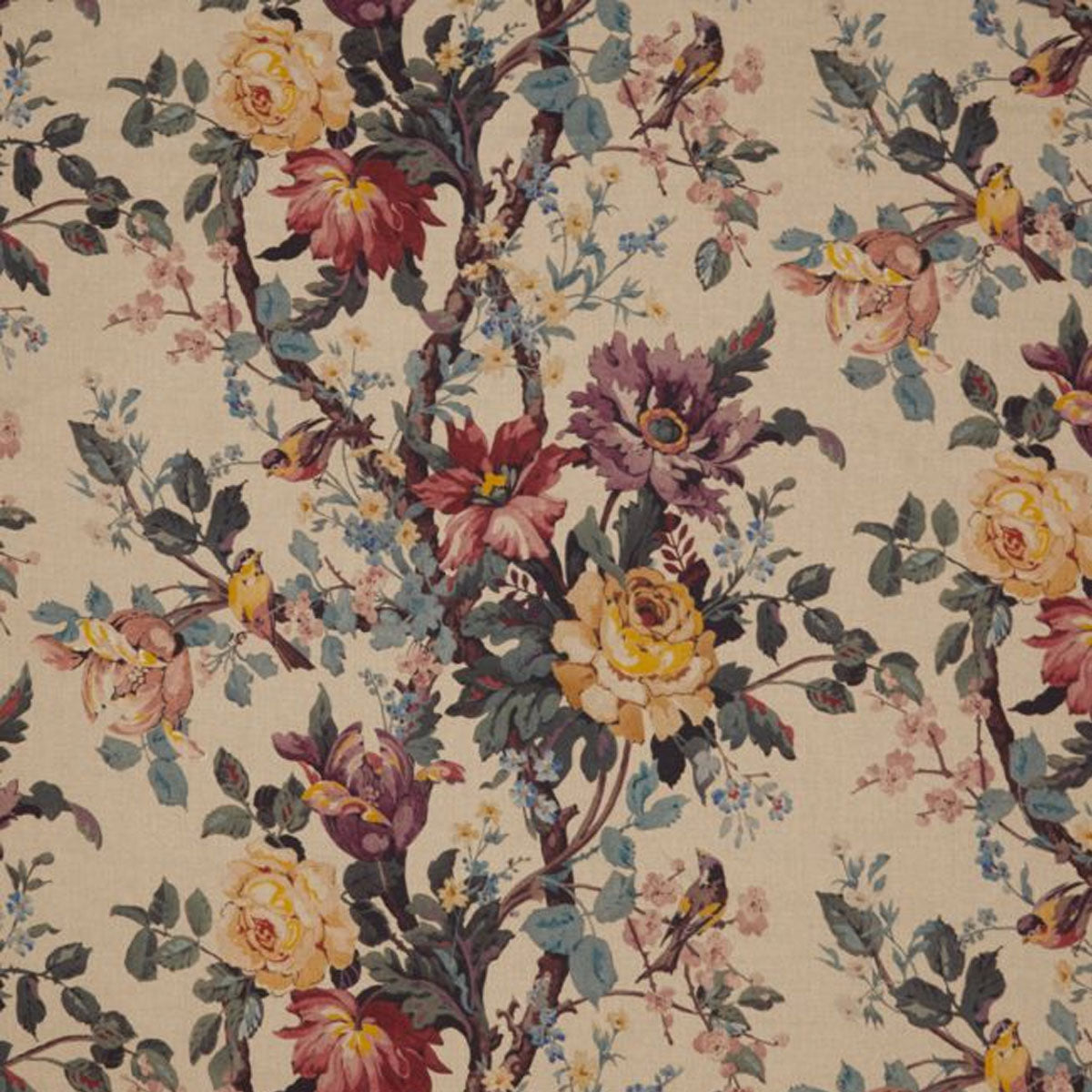 Lady Kristina Rose Linen Fabric - Liberty