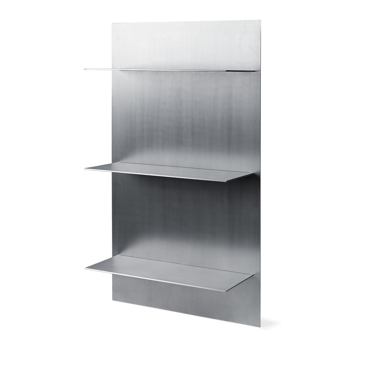 Lager Wall Shelf Triple Aluminium - ferm LIVING