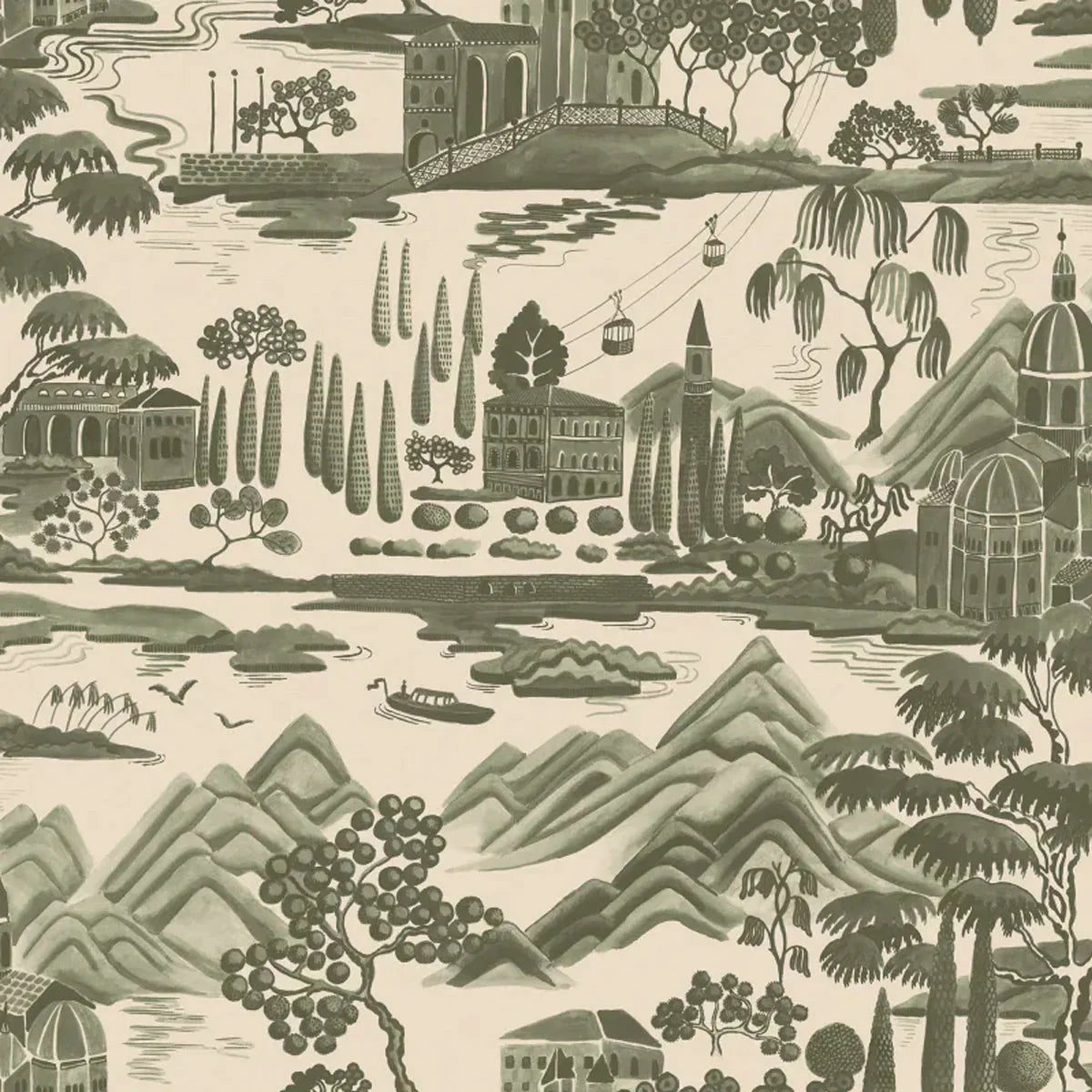 Lake Como Wallpaper - Sandberg
