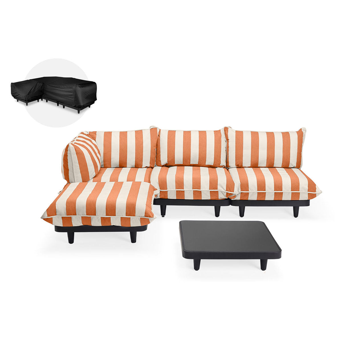 Paletti Lounge Furniture Set Large With Table + Free Cover - Fatboy