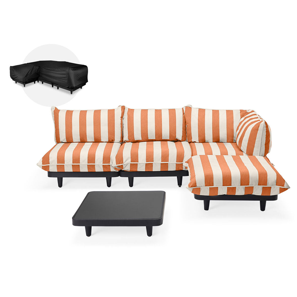 Paletti Lounge Furniture Set Large With Table + Free Cover - Fatboy