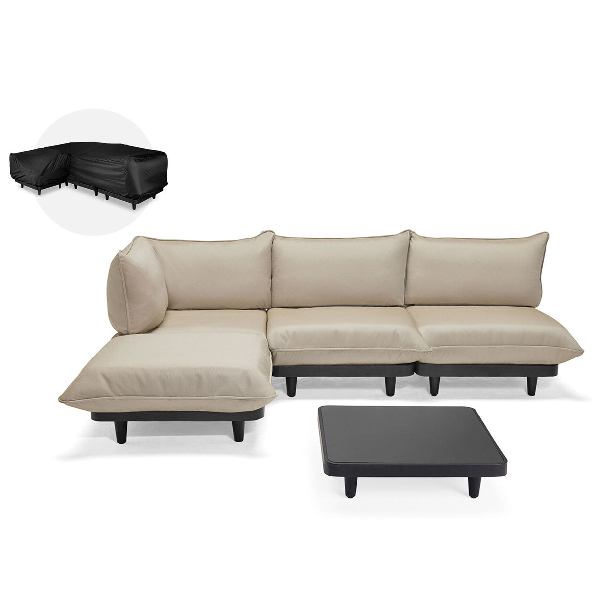 Paletti Lounge Furniture Set Large With Table + Free Cover - Fatboy