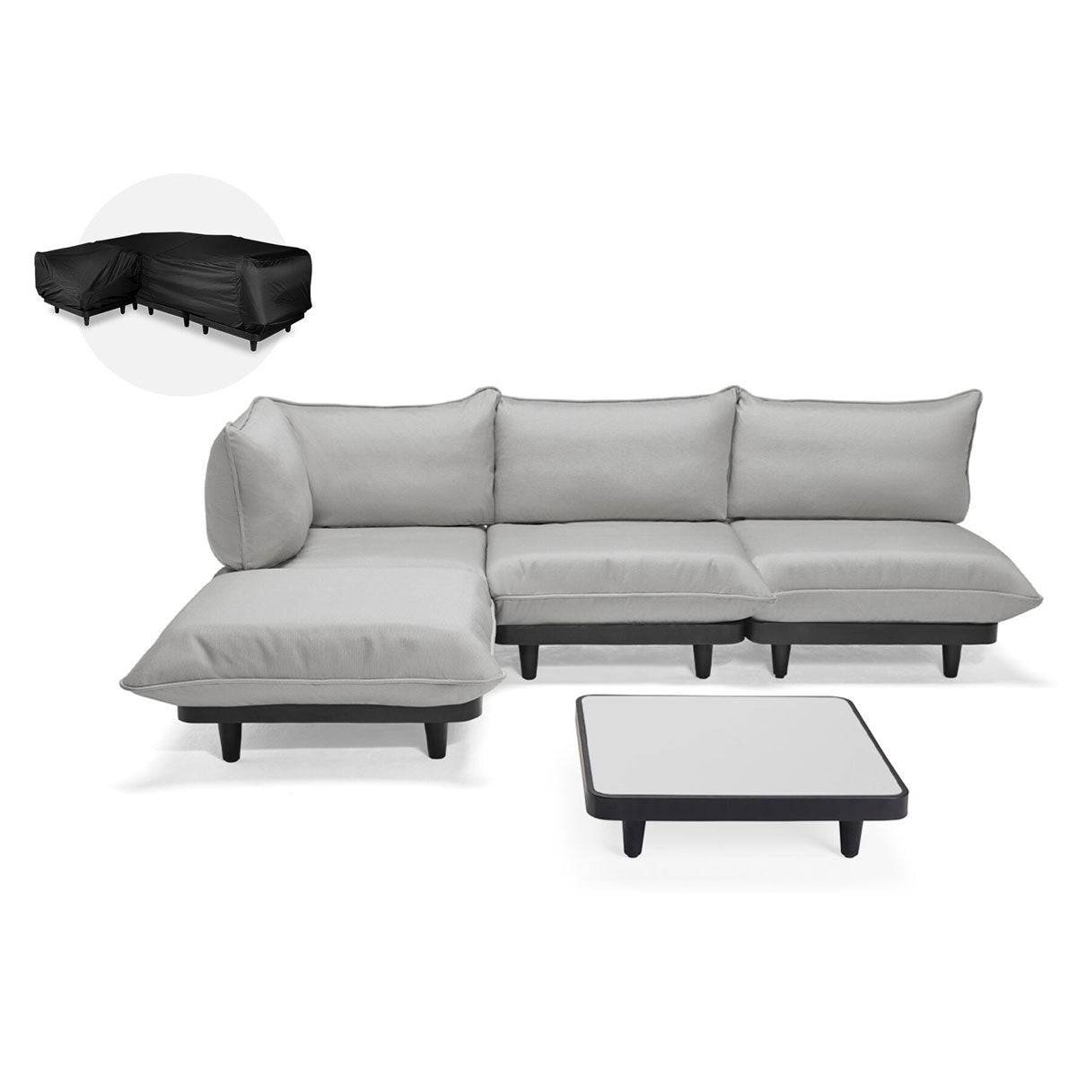 Paletti Lounge Furniture Set Large With Table + Free Cover - Fatboy