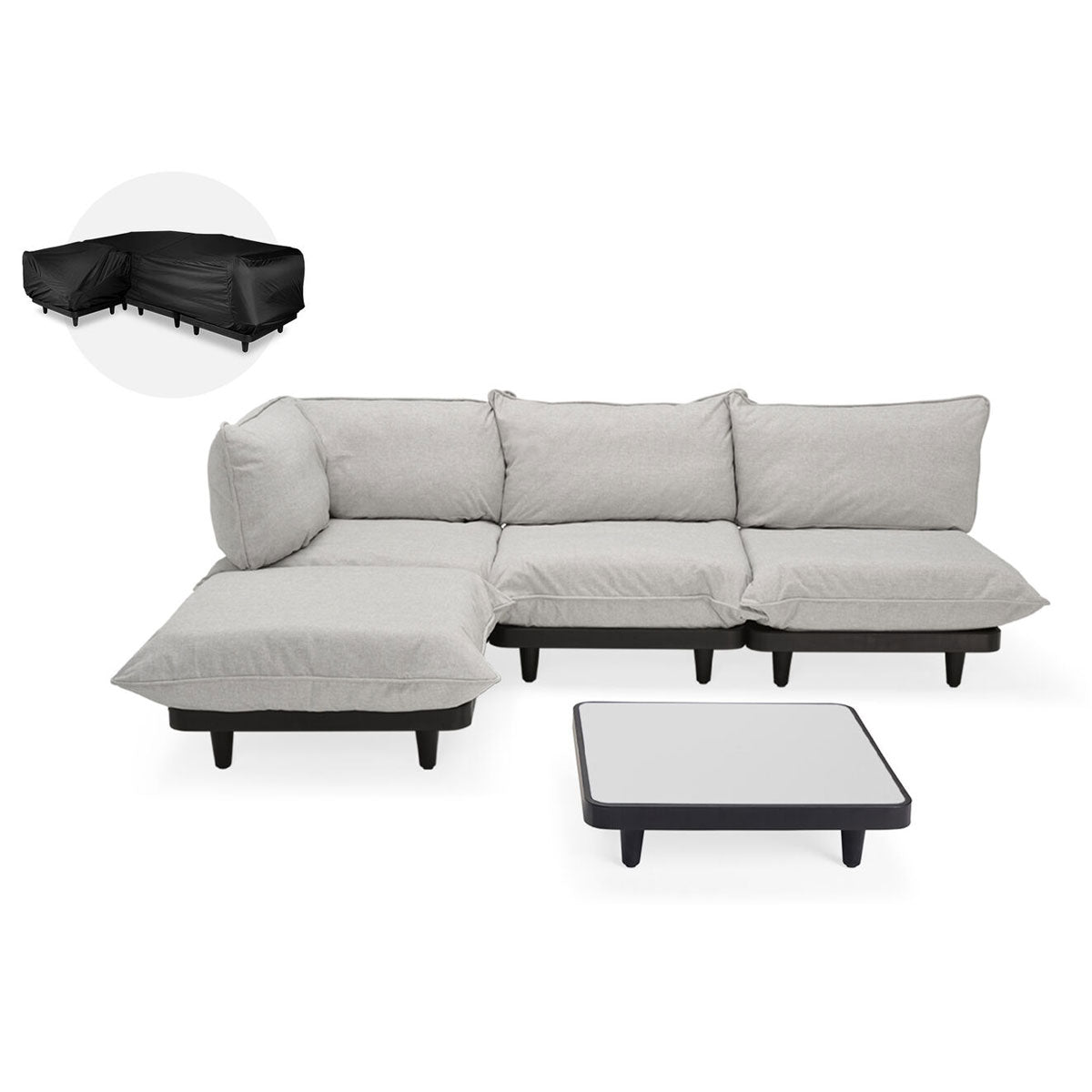 Paletti Lounge Furniture Set Large With Table + Free Cover - Fatboy