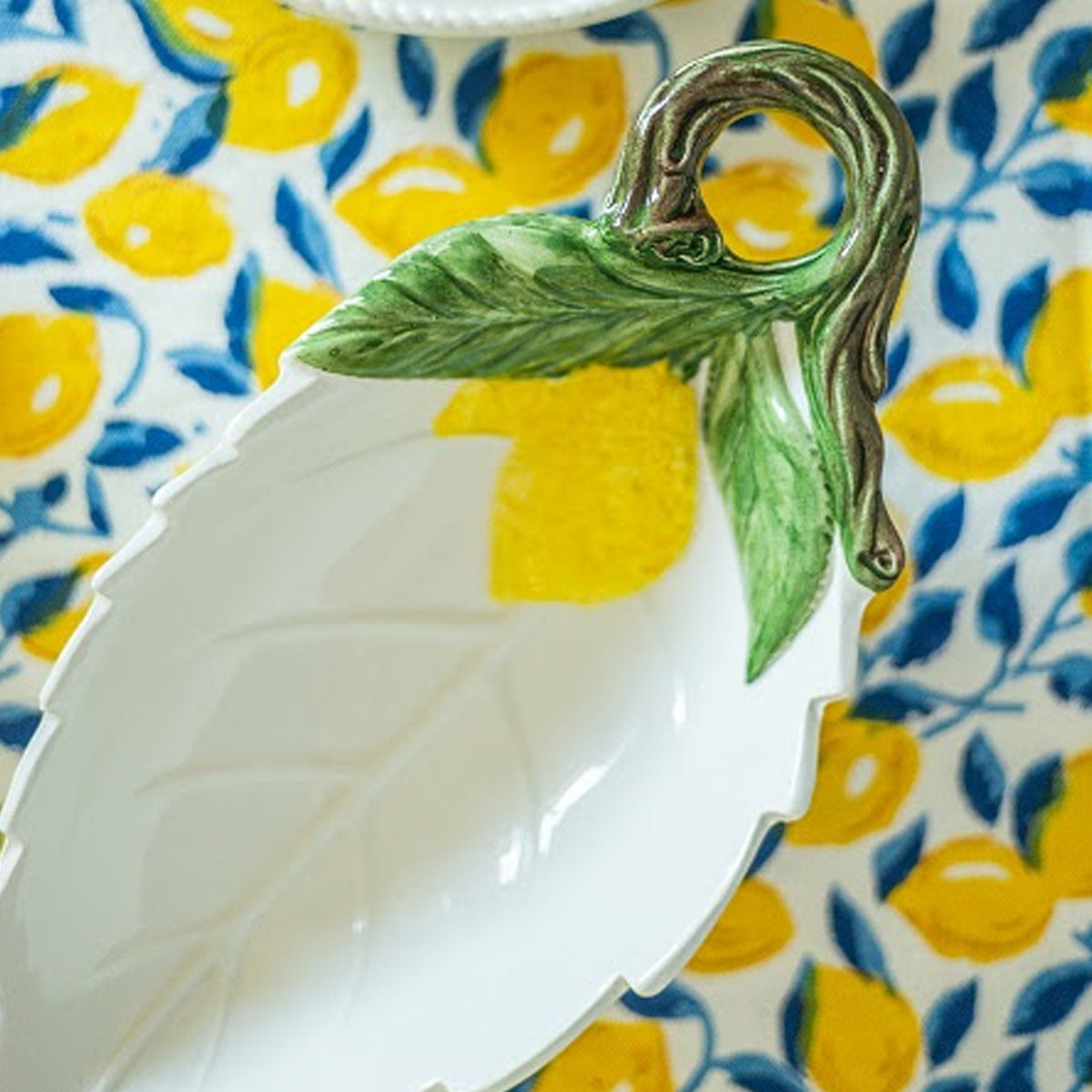 Hand Painted Lemon Ceramic Side Dish - Les Ottomans