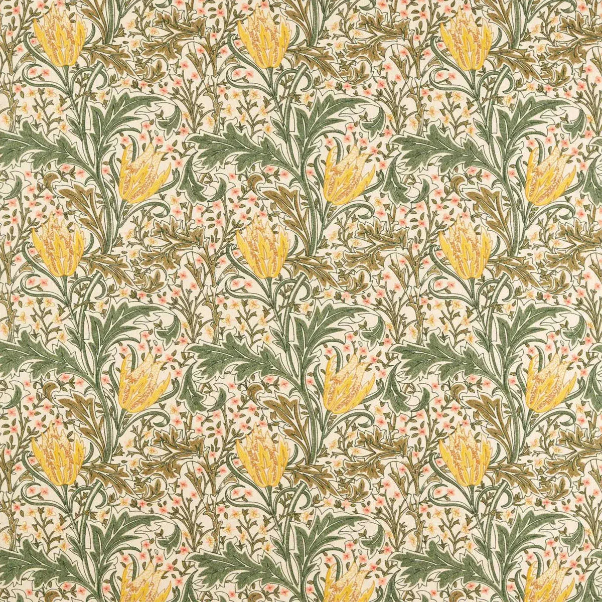 Lent Lily Embroidery Fabric - Morris & Co