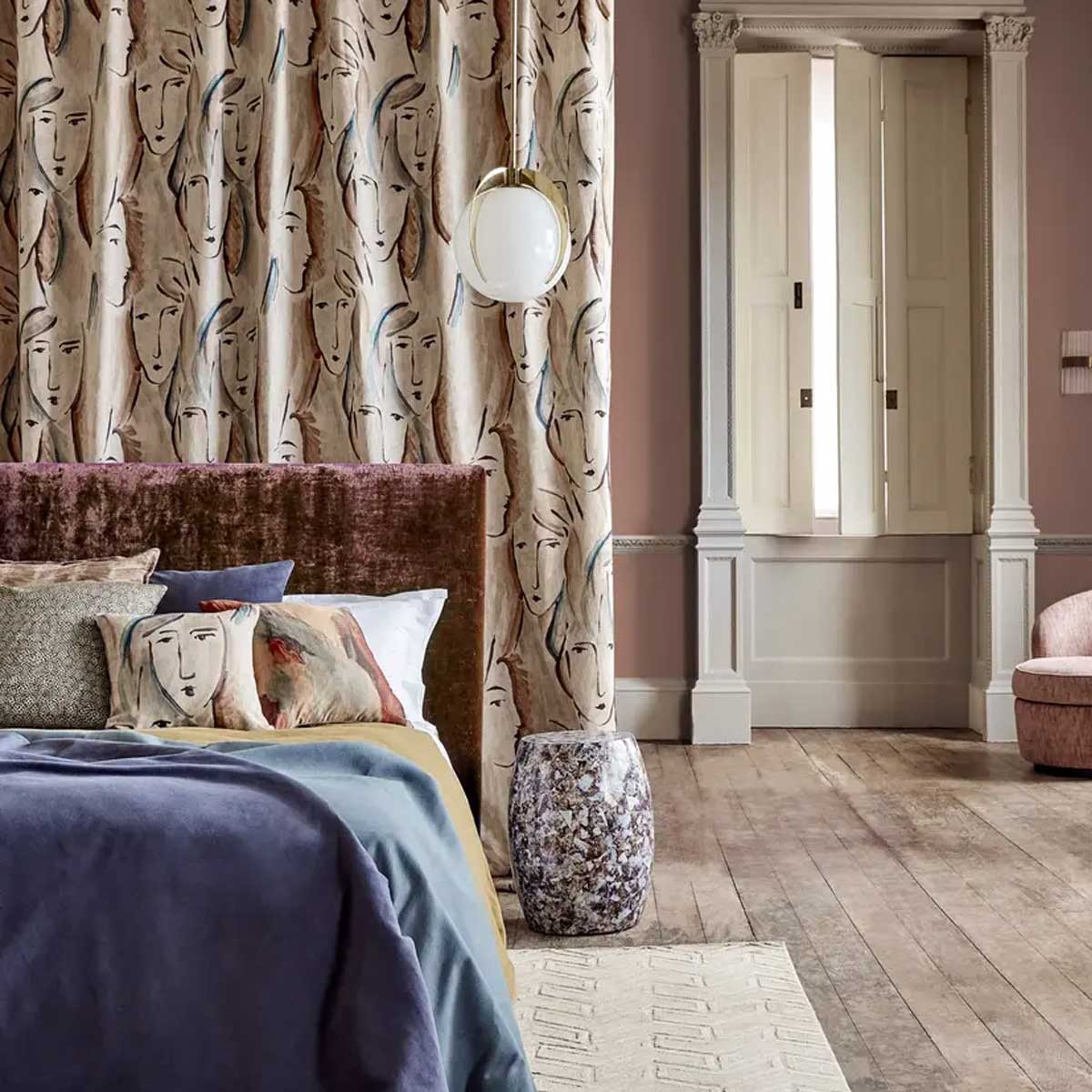 Les Dames Fabric - Zoffany
