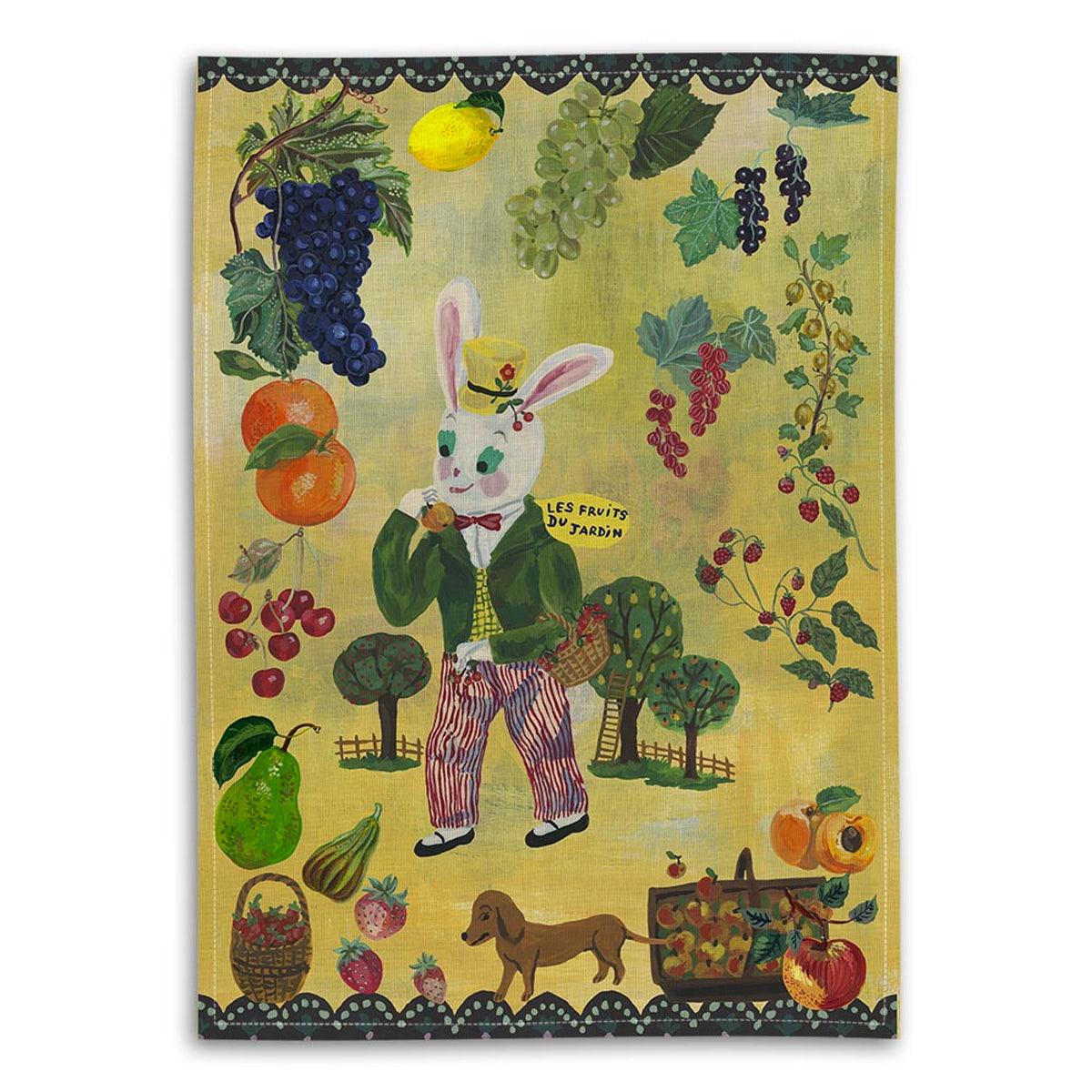 Les Fruits Du Jardin Tea Towel - Avenida Home