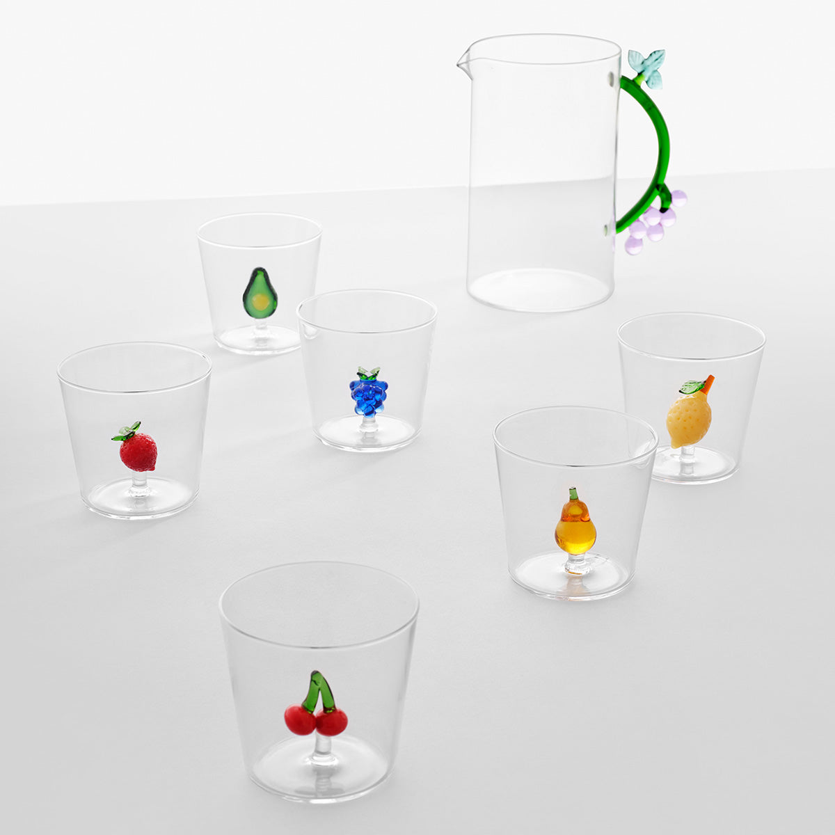 Fruits &amp; Flowers Glass Tumbler 8cm - Ichendorf