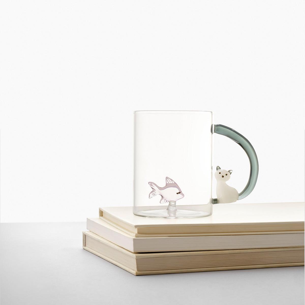 Tabby Cat Glass Mug - Ichendorf