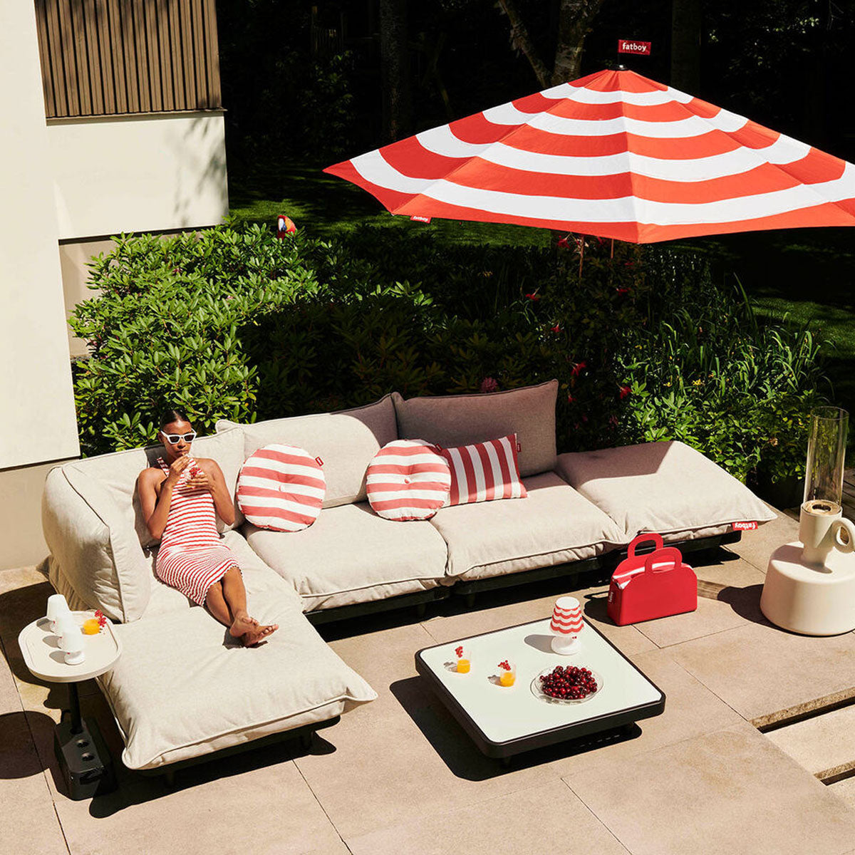 Paletti Lounge Furniture Set Large With Table + Free Cover - Fatboy