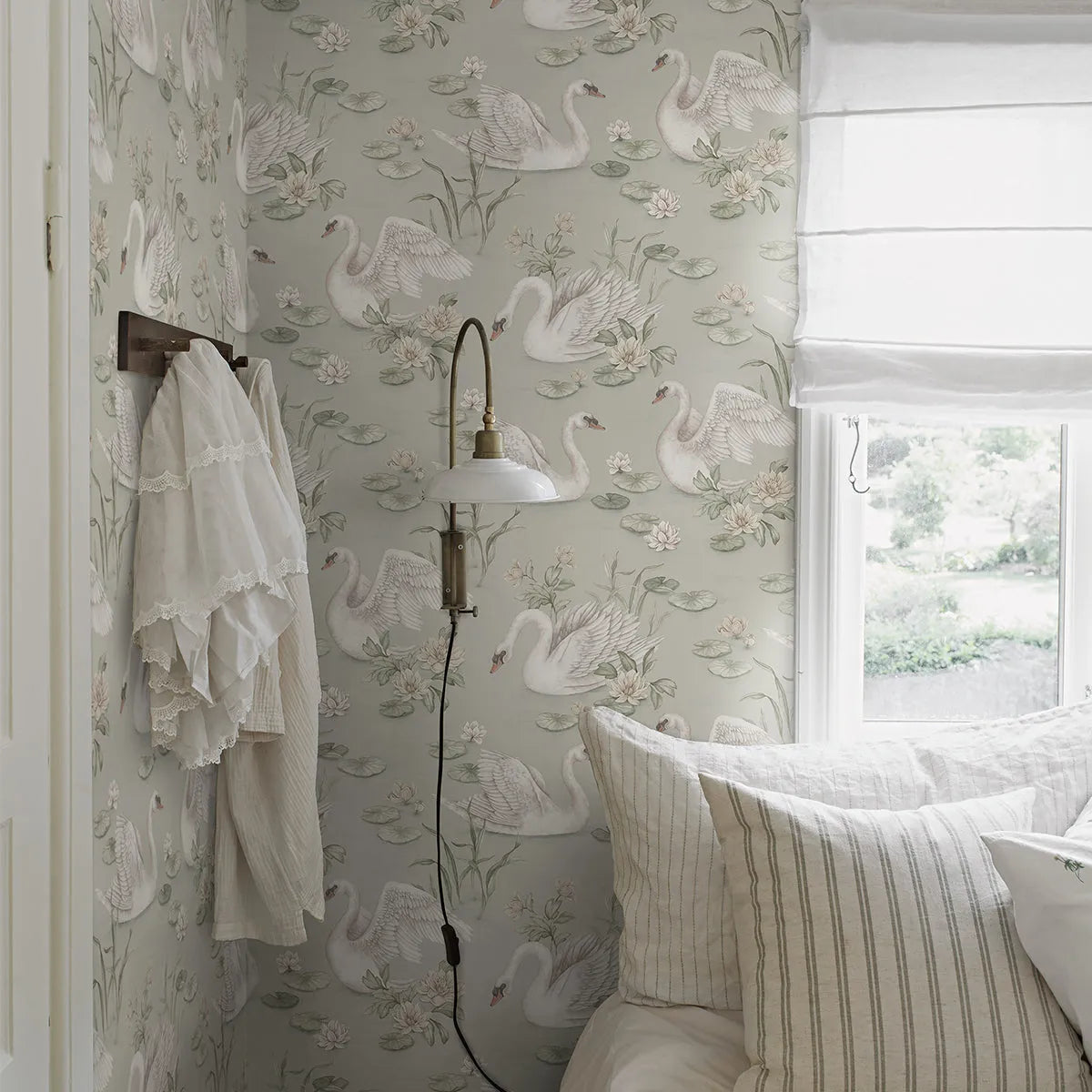 Lily Swan Wallpaper - Borastapeter - Courthouse Interiors
