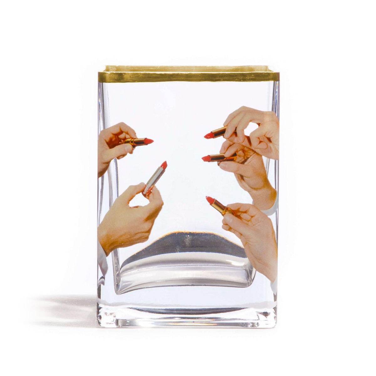 Seletti X Toiletpaper &#39;Lipsticks&#39; Glass Vase Small