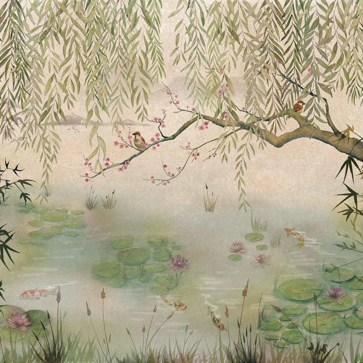 Lotus Mural Wallpaper - Coordonne