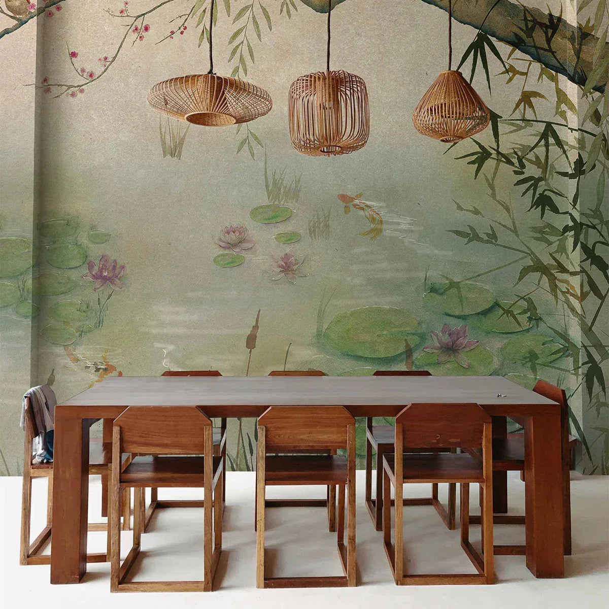 Lotus Mural Wallpaper - Coordonne