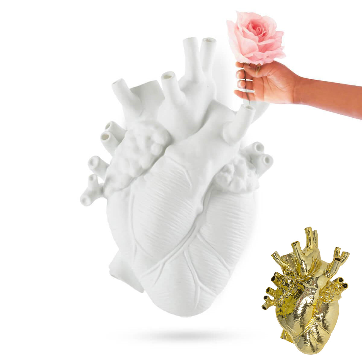 Giant Love in Bloom - Heart Vase