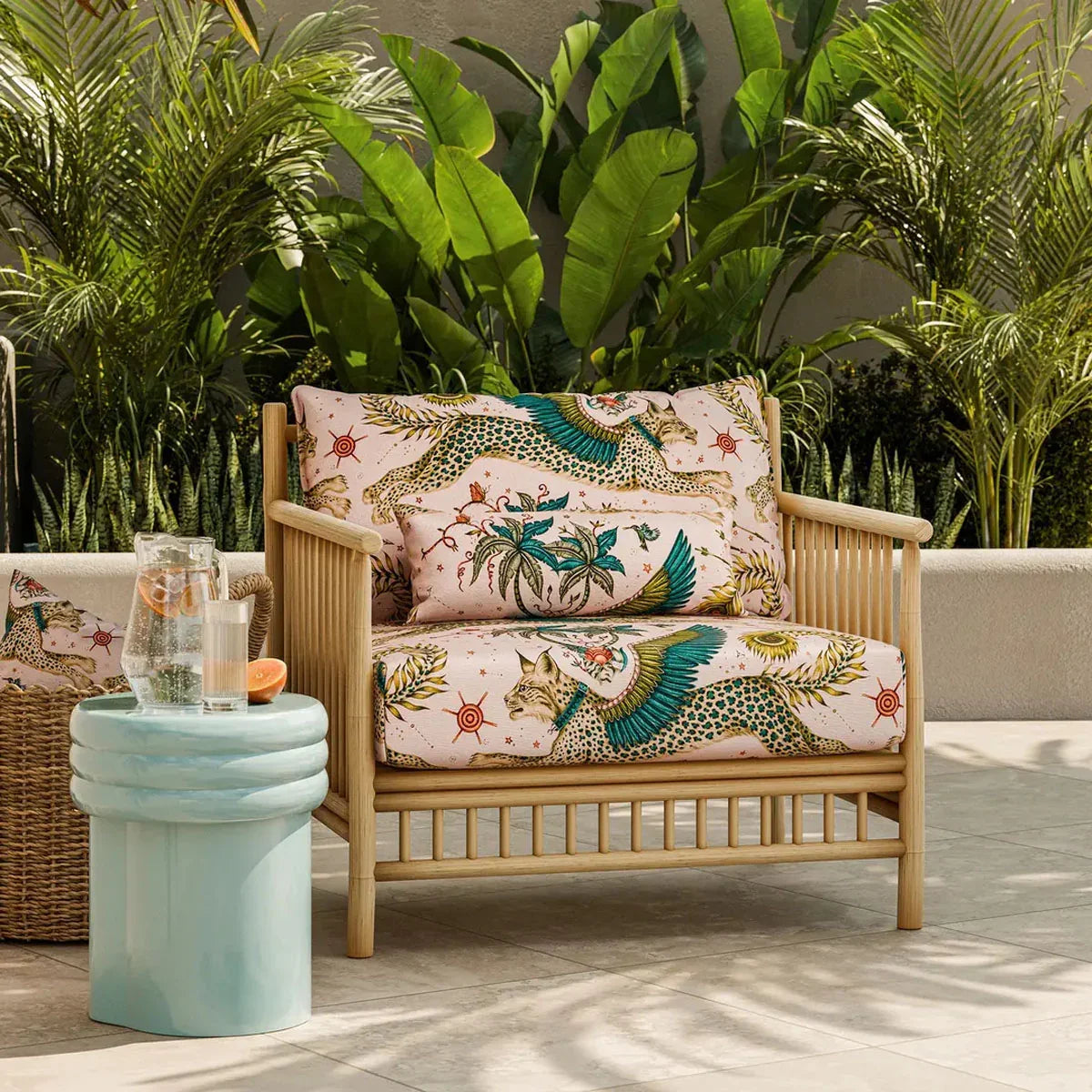 Lynx Indoor Outdoor Fabric - Clarke & Clarke X Emma Shipley