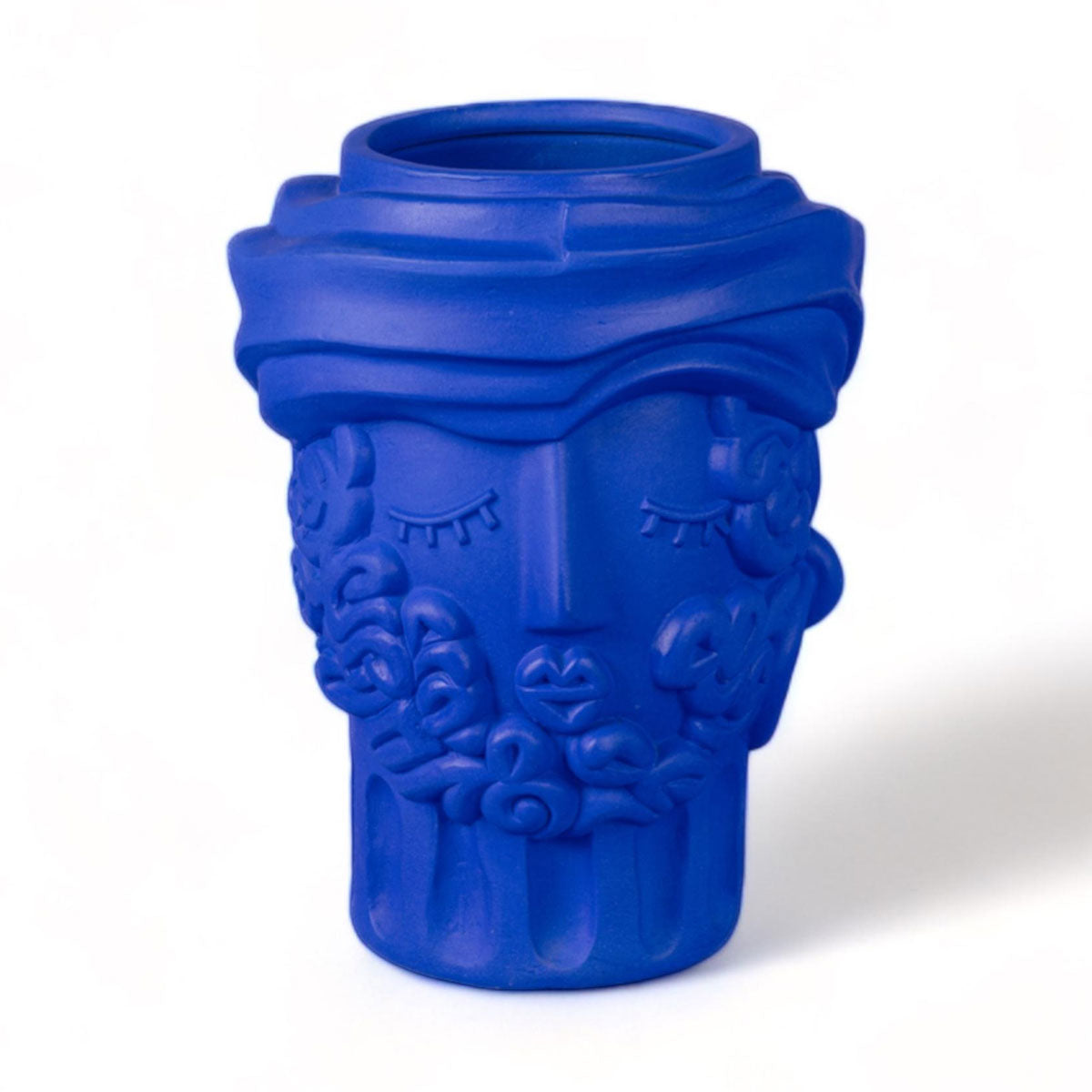 Magna Graecia Terracotta Vase Man Blue - Seletti