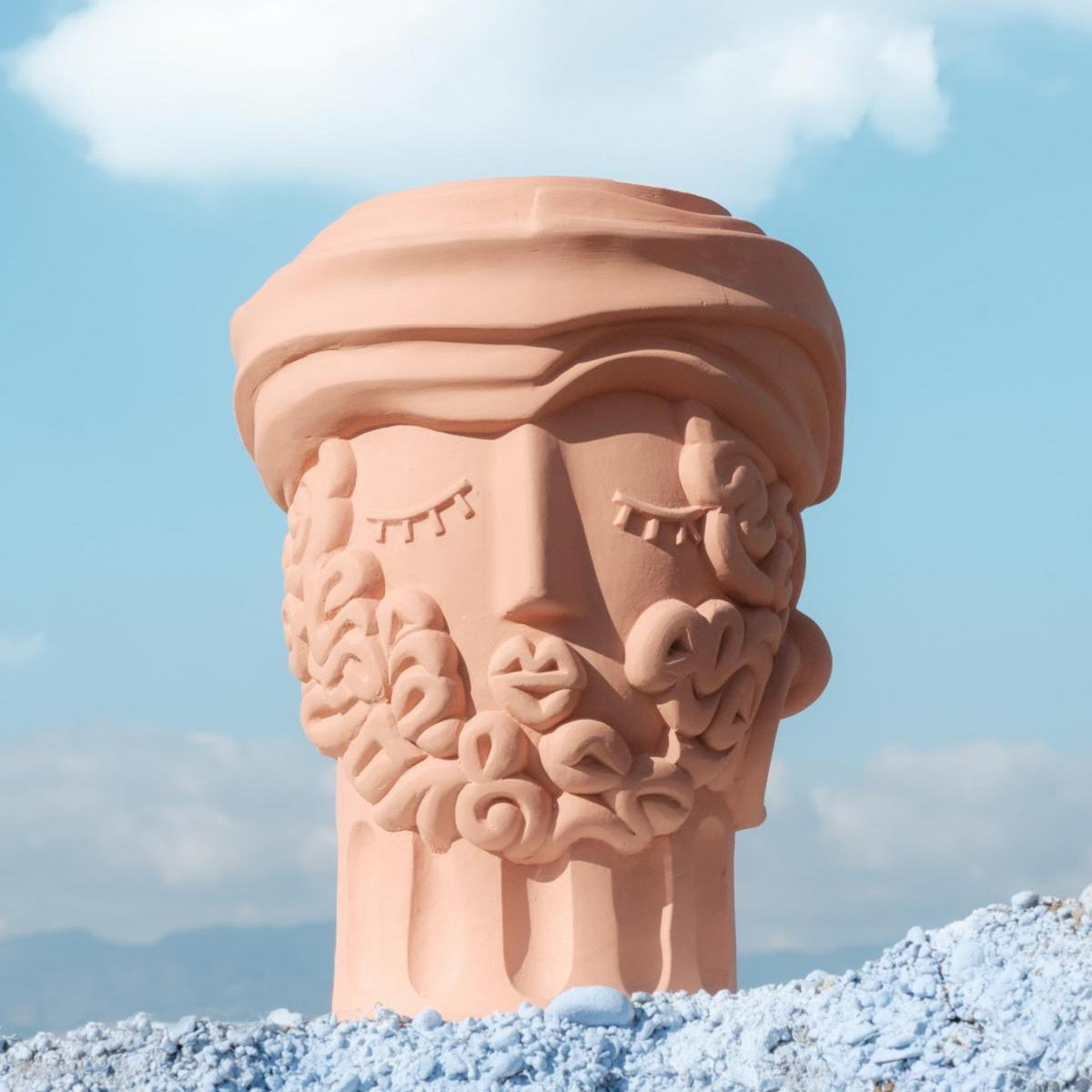 Magna Graecia Terracotta Vase Man - Seletti