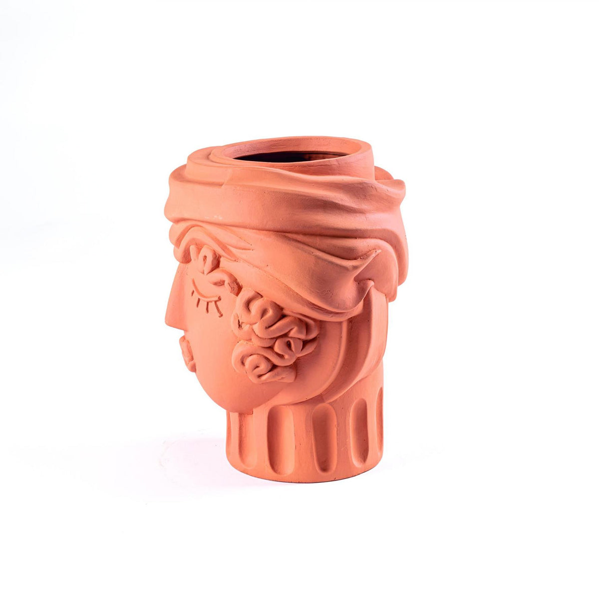 Magna Graecia Terracotta Vase Woman - Seletti