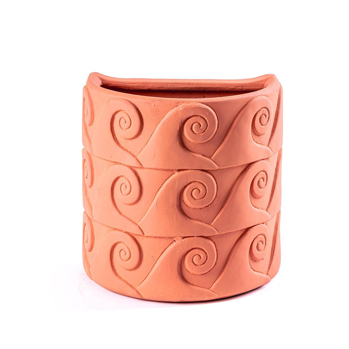 Magna Graecia Terracotta Wall Vase Onde - Seletti