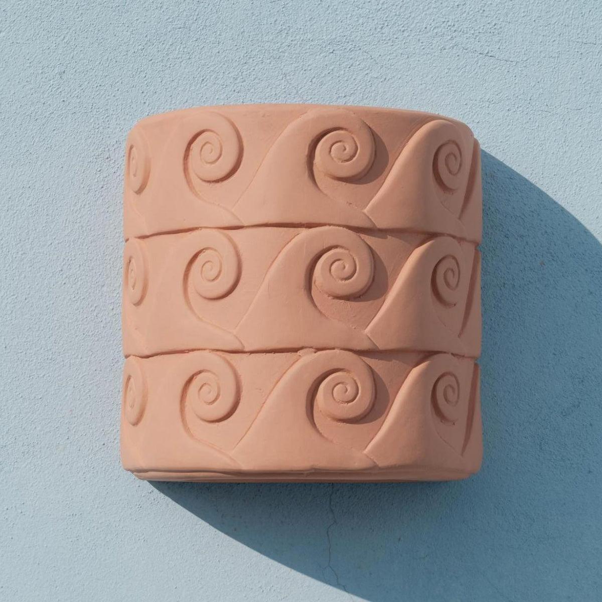 Magna Graecia Terracotta Wall Vase Onde - Seletti