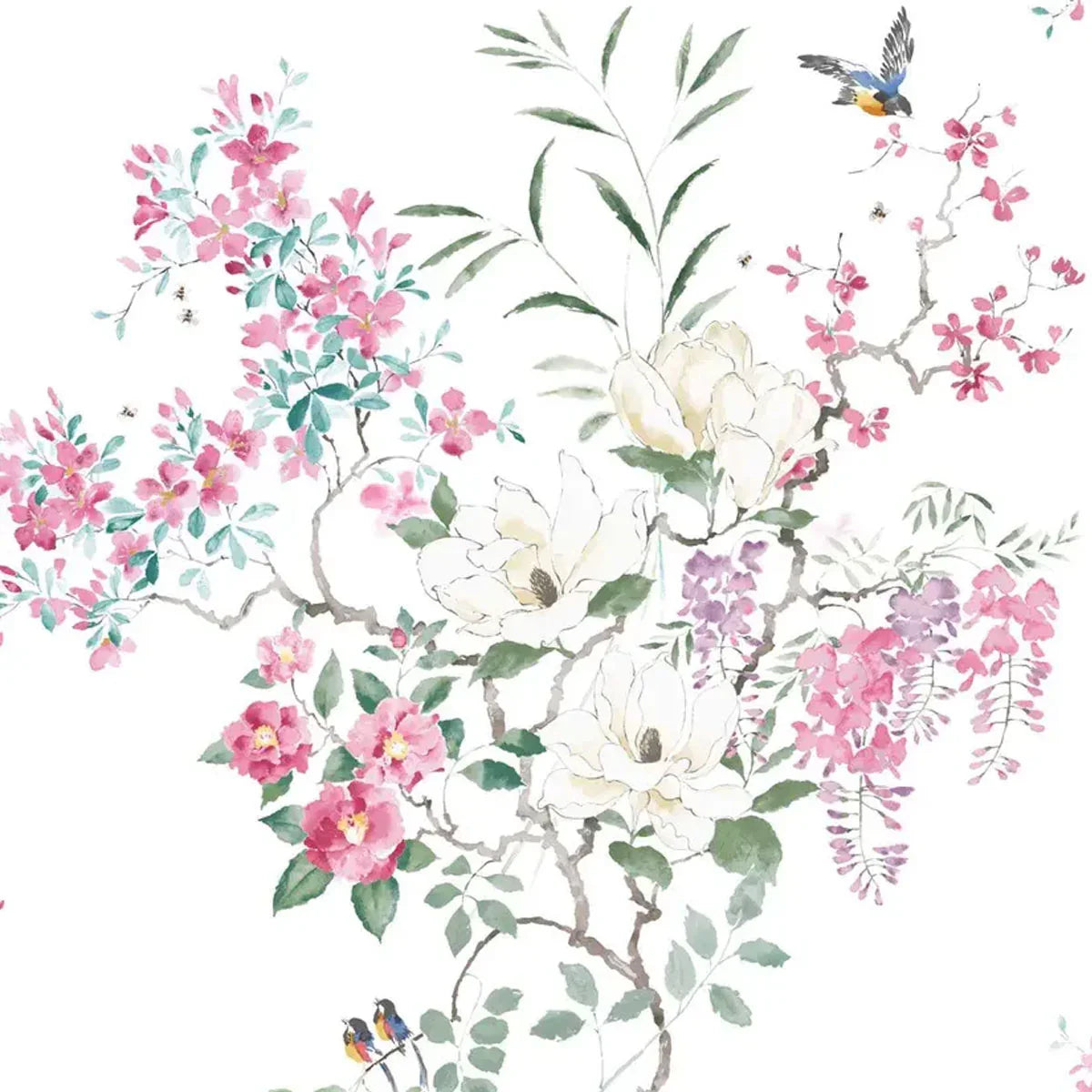 Magnolia Blossom Wallpaper - Sanderson