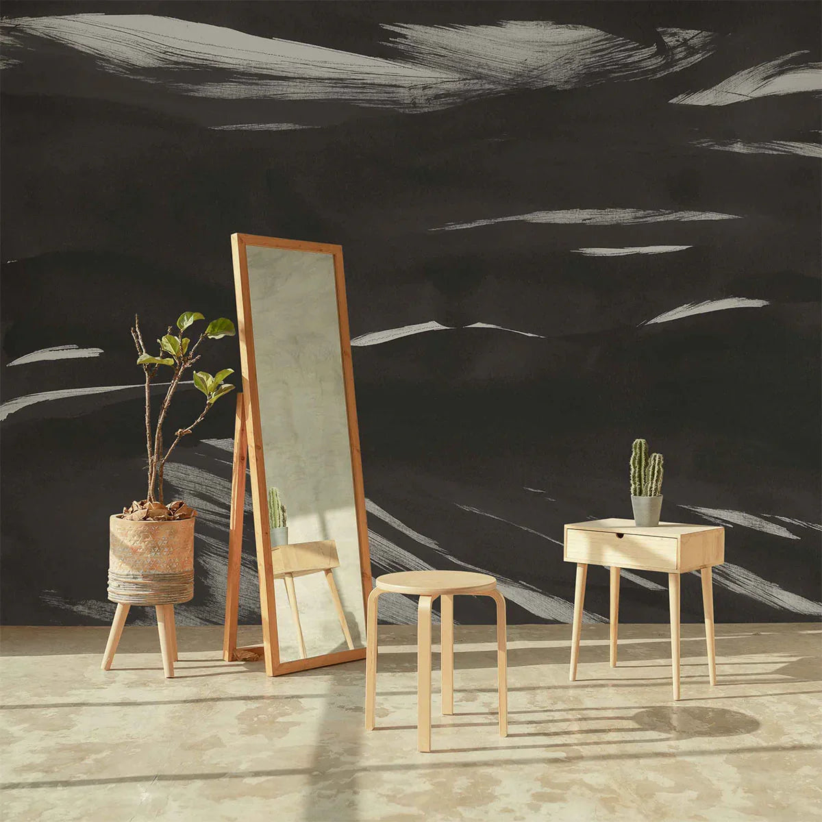 Marine Xray Metallics Mural Wallpaper - Coordonne