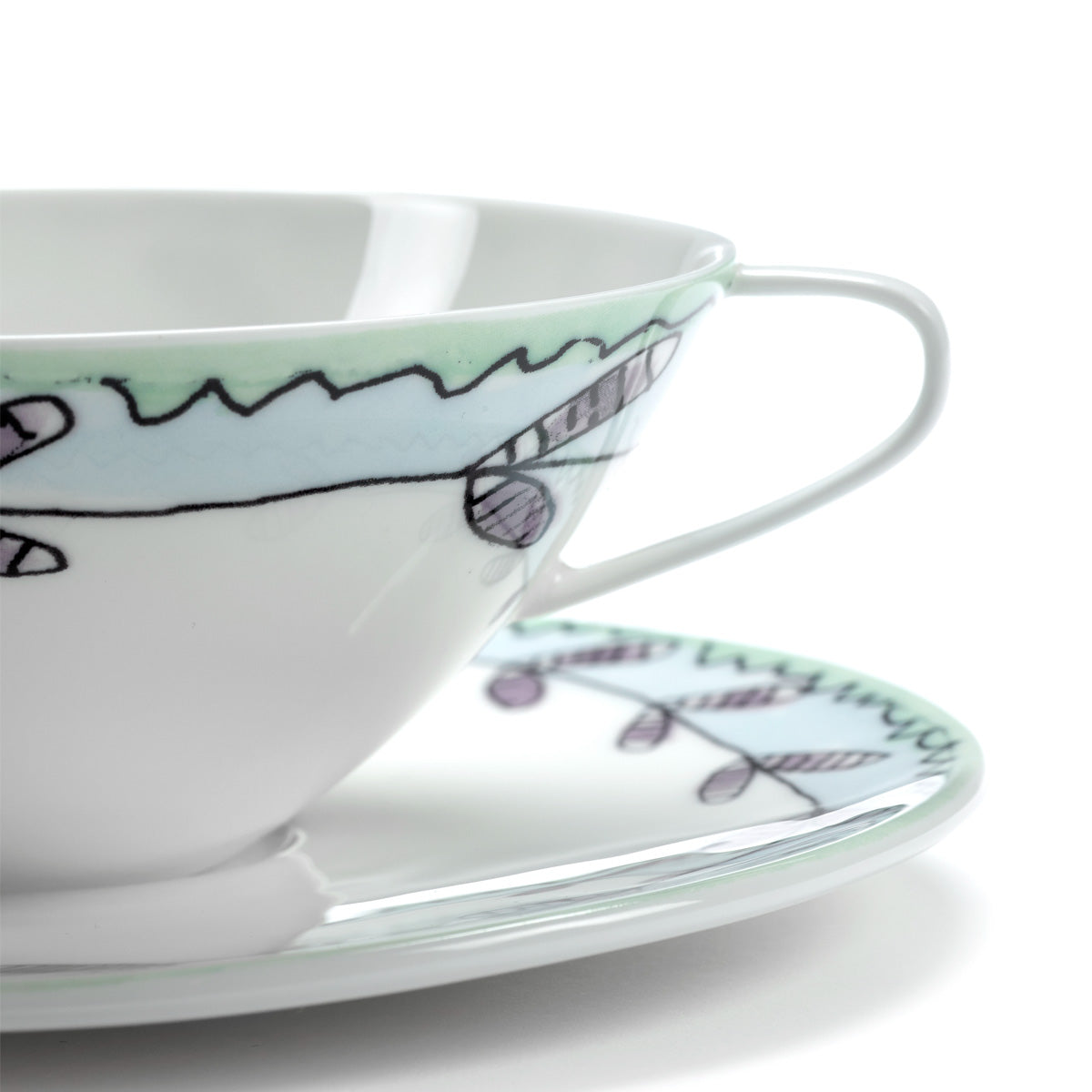 Marni X Serax Blossom Milk Tea Cup with Saucer