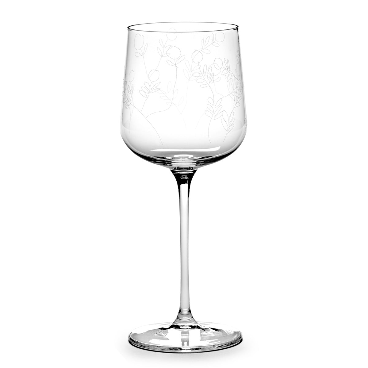 Marni X Serax White Wine Glass Mirtillo Tea