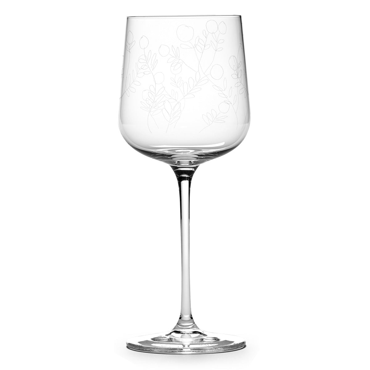 Marni X Serax White Wine Glass Mirtillo Tea