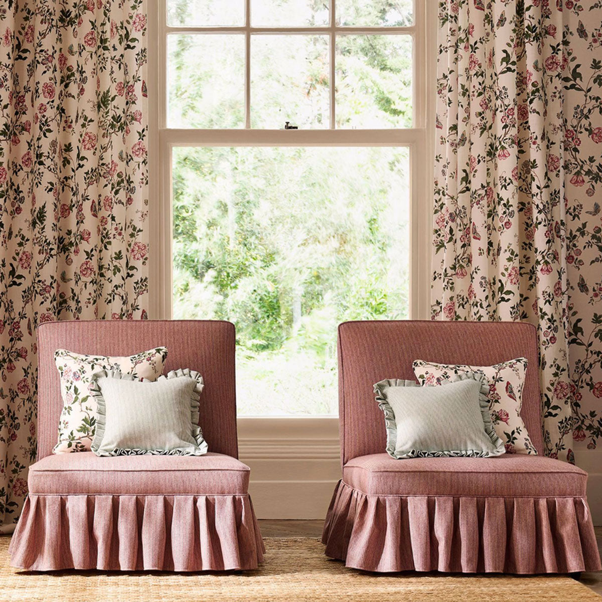Sanderson Mayford Wool fabric – Madder (3)